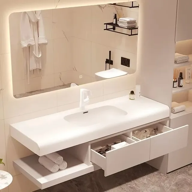 Meubles De salle De bains lavabo flottant armoire De… – vue 2