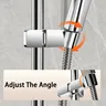 Support de Rail de douche chromé réglable – vue 4