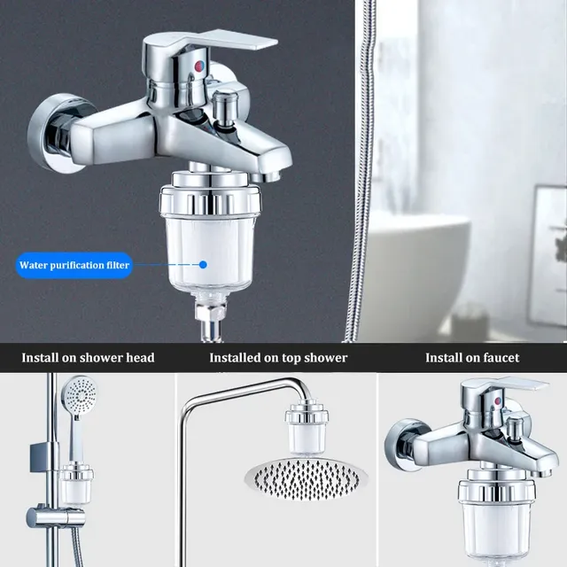 Filtre de douche robinet purificateur d'eau bain douche… – vue 3
