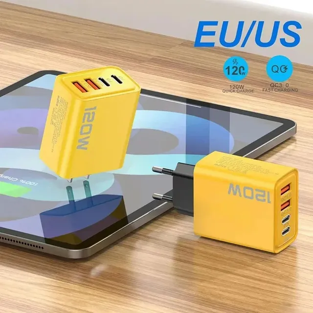 4 ports USB C PD chargeur 120W chargeur rapide… – vue 5
