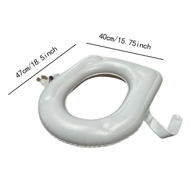 Siège de toilette gonflable surélevé avec ventouses – vue 6
