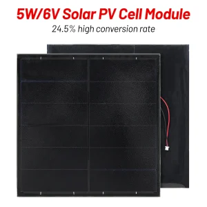 Mini panneau solaire 5W 6V, Module de cellule, panneau photovoltaïque pour l’extérieur, bricolage, 175mm x 175mm, panneau de charge solaire pour chargeur de batterie avec fil Mini panneau solaire 5W 6V, Module de cellule, panneau photovoltaïque pour l’extérieur, bricolage, 175mm x 175mm, panneau de charge solaire pour chargeur de batterie avec fil