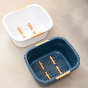 1x bassin de bain de pieds polyvalent, cadeau de maison pour trempage des pieds, seau de Massage Portable pour adultes et hommes, bain de trempage des pieds, pédicure des pieds