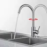 Robinet d'eau froide simple de cuisine en acier… – vue 3