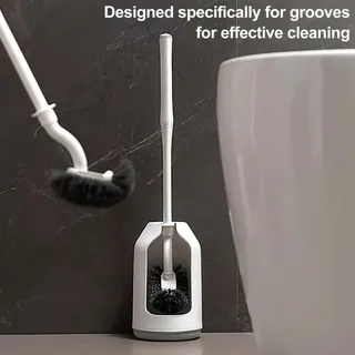 Ensemble de brosses de toilette avec base