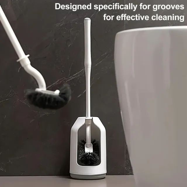 Ensemble de brosses de toilette avec base