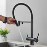 Robinet de cuisine filtré noir gris – vue 5