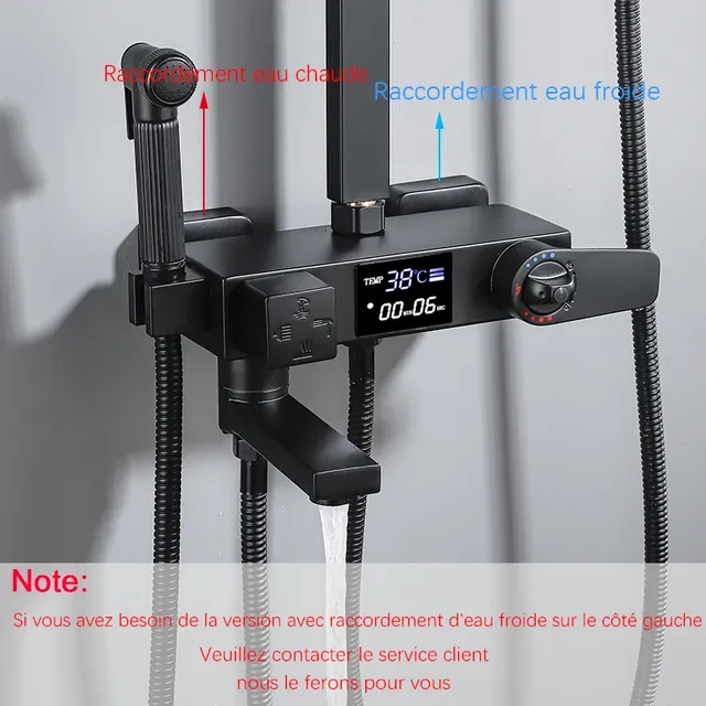 OXG Ensemble de robinets de douche thermostatiques en… – vue 5