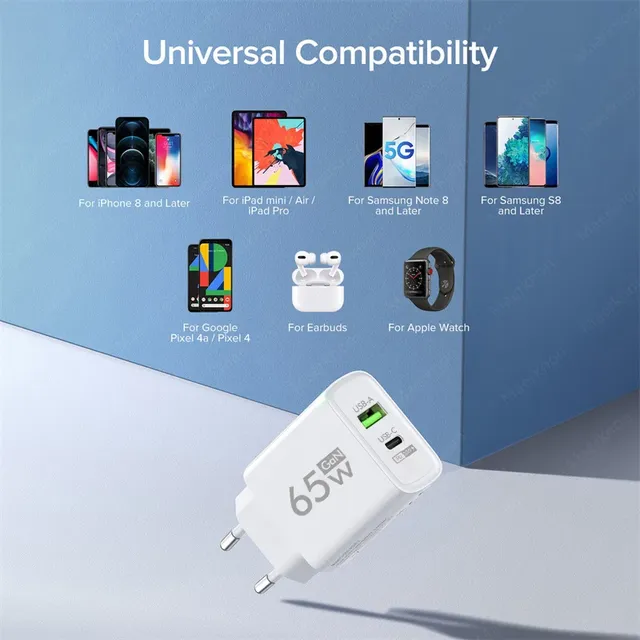 Chargeur USB C 65W GaN Type C – vue 6