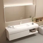 Meubles De salle De bains lavabo flottant armoire De salle De bains applique murale moderne évier armoire rangement miroir Armario De Banheiro maison