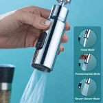 Robinet anti-éclaboussures, 3 Modes, filtre à bec, extension métallique, aérateur de cuisine, connecteur universel