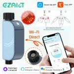 Minuterie d&rsquo;arrosage de jardin intelligente WIFI, Tuya, système d&rsquo;irrigation goutte-à-goutte à distance, contrôleur d&rsquo;eau extérieure, Valve Goole Hom