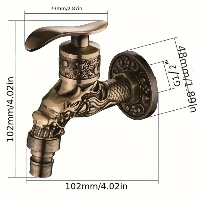 Robinet de Machine à laver de Style européen Antique – vue 5