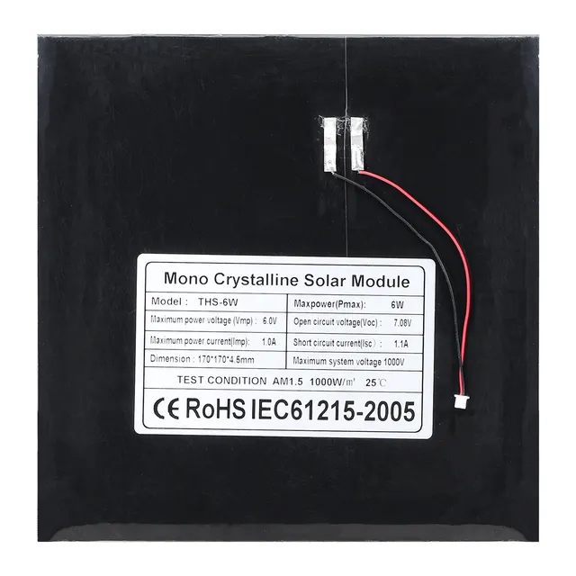 Mini panneau solaire 5W 6V – vue 5