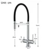 Robinet de cuisine filtré noir gris – vue 2