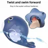 Jouet bain flottant trio baleines mignonnes yeux… – vue 5