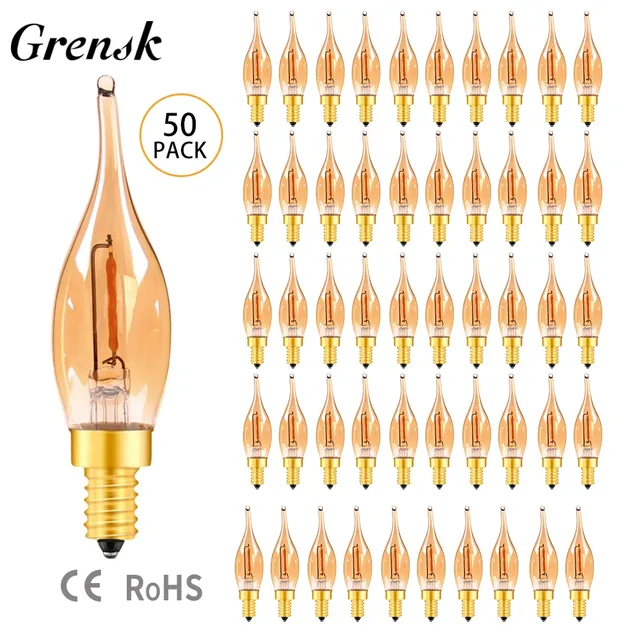 Ampoule à Filament LED C22 à intensité variable E14 0.5W