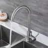 Robinet d'eau froide simple de cuisine en acier… – vue 1