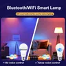 Tuya E27 lampe à LED App contrôle Bluetooth/WiFi ampoule… – vue 2