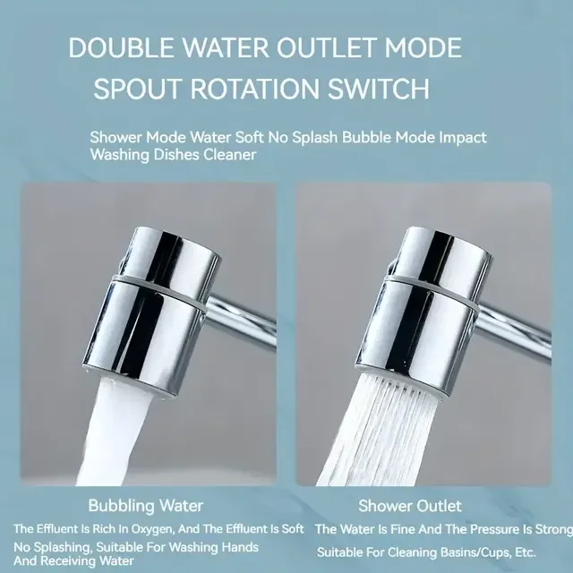 1 pièce 1080 ° Extension de robinet de cuisine pivotante… – vue 3