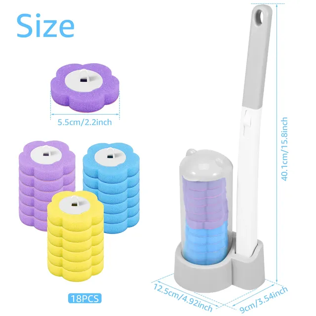 Brosse de toilette jetable à Long manche – vue 4