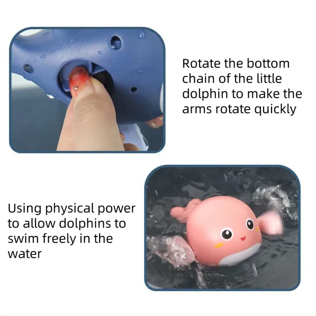 Jouet bain flottant trio baleines mignonnes yeux… – vue 3