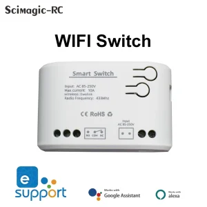Commutateur WiFi intelligent avec citations sur 1 canal, technologie Wi-Fi tournesol, récepteur RF433, disjoncteur moteur, application Ewelink, 7-32V, 12V, 24V, 220V Commutateur WiFi intelligent avec citations sur 1 canal, technologie Wi-Fi tournesol, récepteur RF433, disjoncteur moteur, application Ewelink, 7-32V, 12V, 24V, 220V
