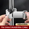 Support de Rail de douche chromé réglable – vue 1