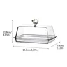 Beurrier acrylique transparent couvercle poignée… – vue 6