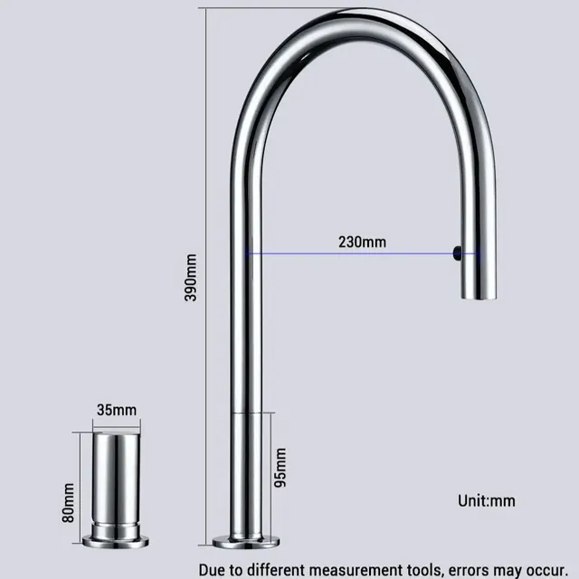 Robinet de cuisine et salle de bain monté sur le pont – vue 4