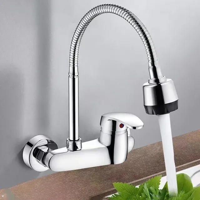 Mitigeur mural monocommande lavabo cuisine bec haut… – vue 3