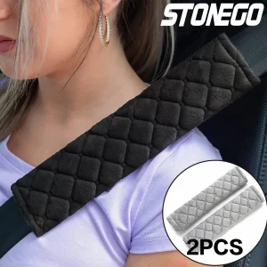 Housses de ceinture de sécurité en velours doux, 2 pièces, épaulettes de voiture pour adultes, jeunes enfants, voiture, camion, SUV, accessoires d&rsquo;intérieur automobile