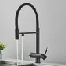 Robinet de cuisine filtré noir gris – vue 4