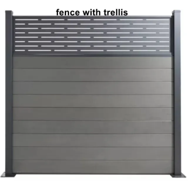 6x6ft cadre en aluminium WPC bois Composite panneaux de… – vue 6