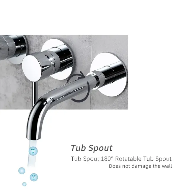Robinet de baignoire salle de bains douche mélangeur… – vue 5
