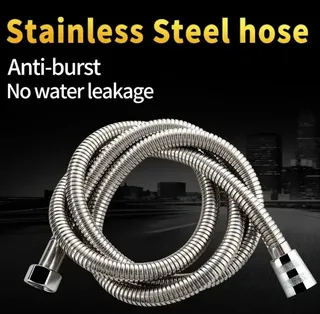 1.5/2M noir/argent SUS 304 tuyau de douche Flexible longue salle de…