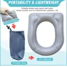 Siège de toilette gonflable surélevé avec ventouses – vue 4