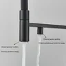 Robinet de cuisine filtré noir gris – vue 3