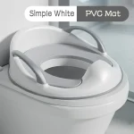 Siège de toilette pour enfants, siège d&rsquo;entraînement au pot avec coussinets antidérapants, entraîneur de toilettes pour bébé avec protection contre les éclaboussures pour enfants, sans Installation