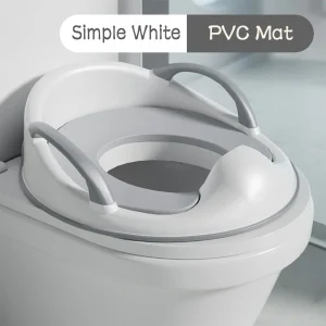 Siège de toilette pour enfants, siège d&rsquo;entraînement au pot avec coussinets antidérapants, entraîneur de toilettes pour bébé avec protection contre les éclaboussures pour enfants, sans Installation