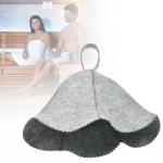 Bonnet de douche de style russe, protection de la tête en feutre, bain anti-chaleur, taille libre, chapeau de sauna, accessoires d&rsquo;accessoires