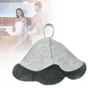 Bonnet de douche de style russe, protection de la tête en feutre, bain anti-chaleur, taille libre, chapeau de sauna, accessoires d’accessoires Bonnet de douche de style russe, protection de la tête en feutre, bain anti-chaleur, taille libre, chapeau de sauna, accessoires d’accessoires