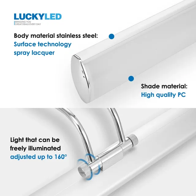 LUCKYLED 42 cm 12W led applique murale salle de bains… – vue 6