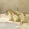 Robinet de lavabo en laiton doré et Jade – vue 3
