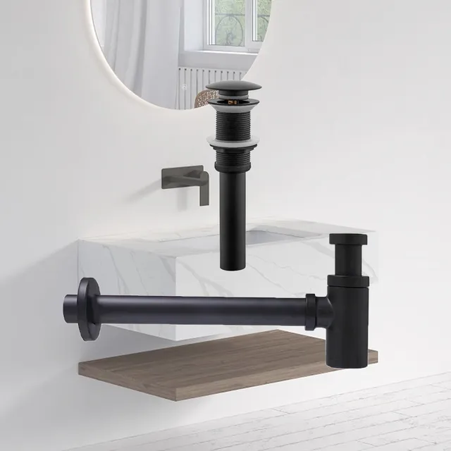 Piège à bouteilles pour lavabo de salle de bains – vue 2