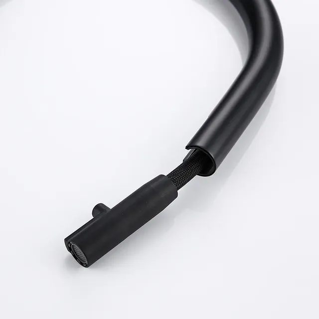 Robinet évier cuisine laiton noir mat extractible… – vue 4