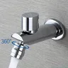 Robinet de lavabo mural en laiton à poignée unique – vue 4