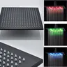 Pommeau douche pluie carré acier inox noir mat LED… – vue 3