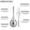 Ensemble de porte-brosse avec base en acier inoxydable – vue 4