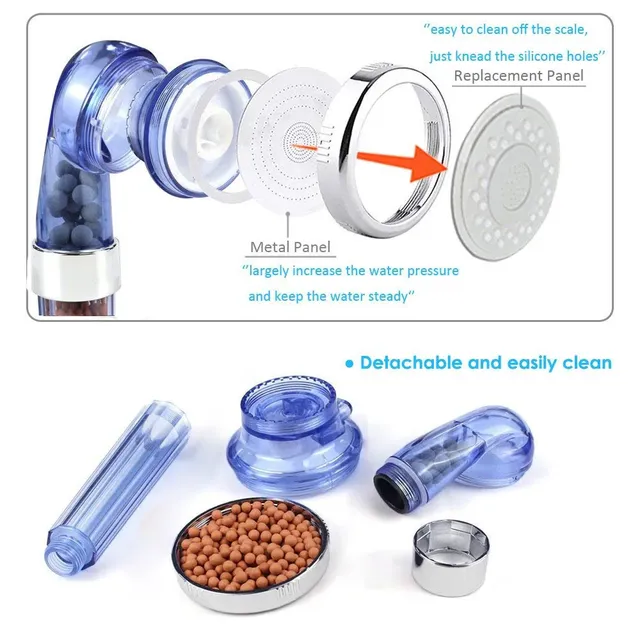 ZhangJi douche haute pression économie d'eau pluie Spa 3… – vue 6
